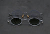 Rigards β titanium + magnesium aluminum alloy detachable handmade glasses RG1010ZC series collection RG-RG1010ZC-GTYTML retro titanium silver frame transparent green lens